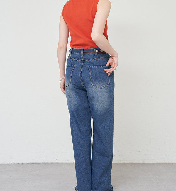  「リブコンパクトノースリーブ」|Tシャツ・カットソー|