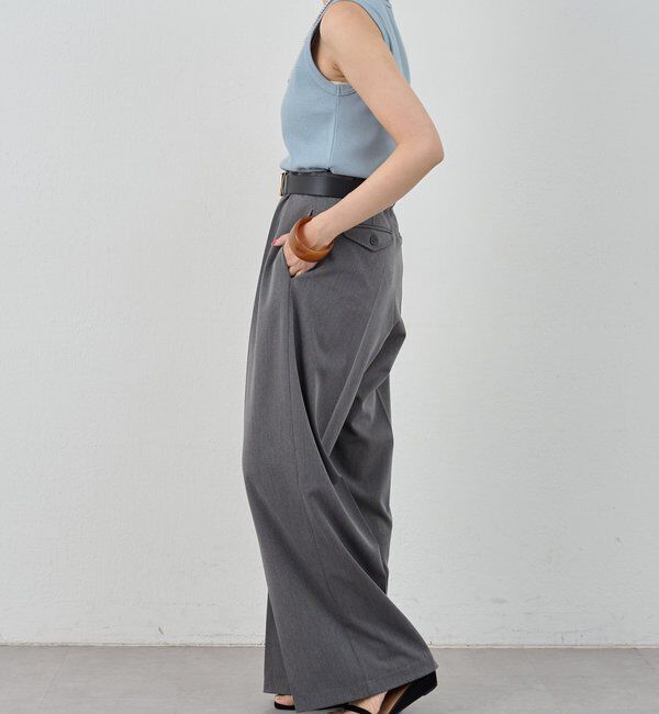  「リブコンパクトノースリーブ」|Tシャツ・カットソー|