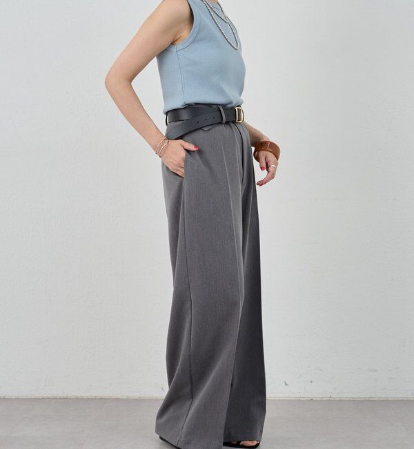  「リブコンパクトノースリーブ」|Tシャツ・カットソー|