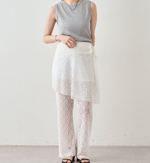  「リブコンパクトノースリーブ」|Tシャツ・カットソー|