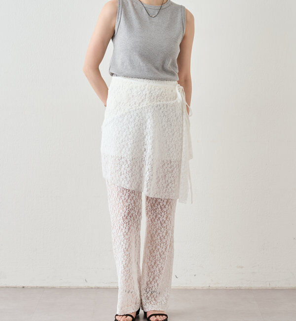  「リブコンパクトノースリーブ」|Tシャツ・カットソー|