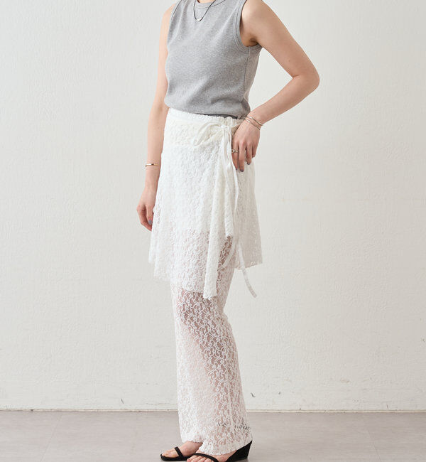  「リブコンパクトノースリーブ」|Tシャツ・カットソー|