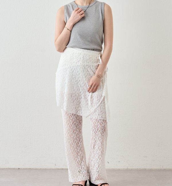  「リブコンパクトノースリーブ」|Tシャツ・カットソー|