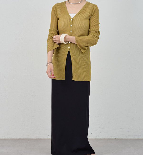  「【インフルエンサー＠komorin_コラボ】チョーカーリブカーディガン」|カーディガン|