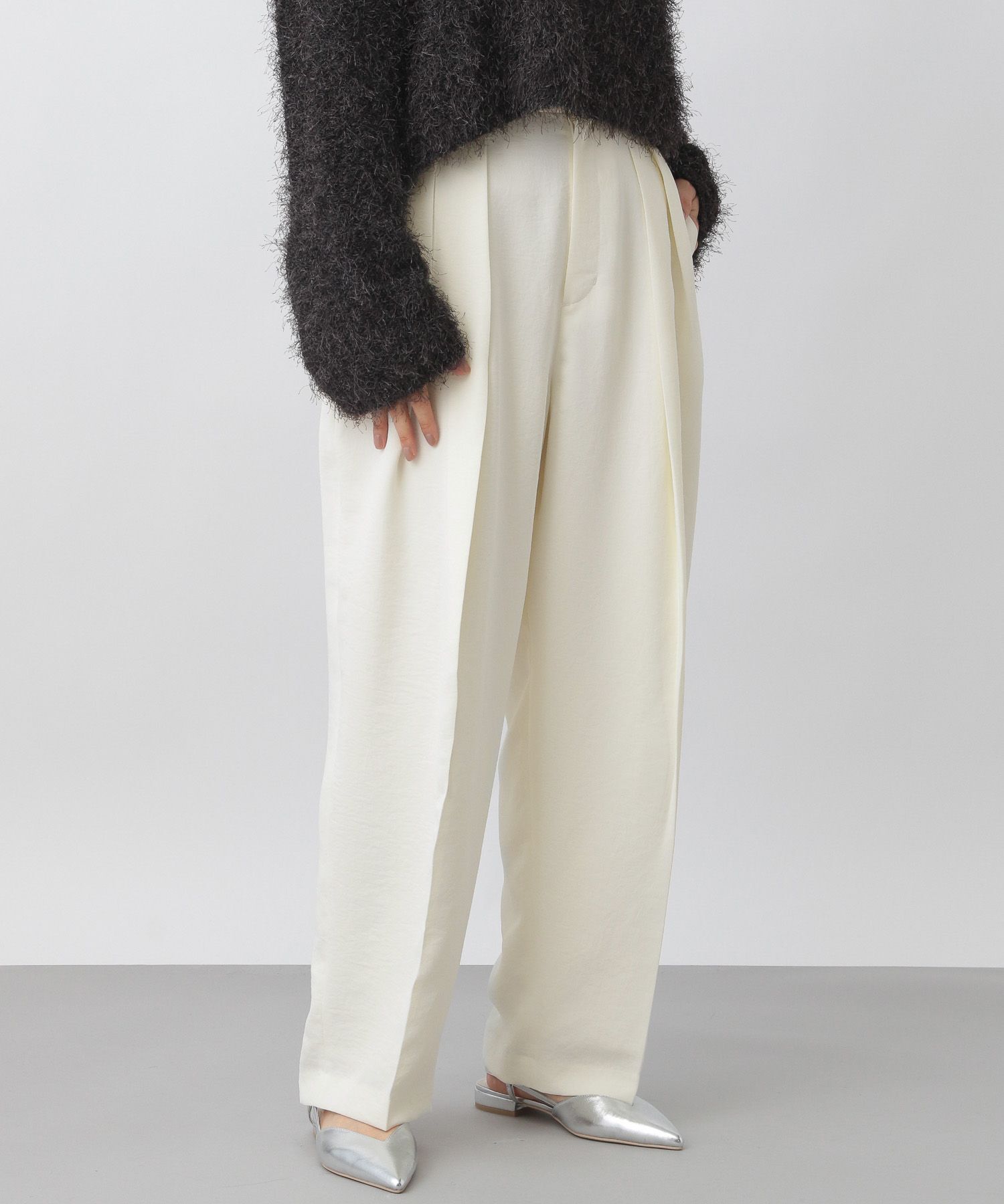 A part by 「２タックコクーンパンツ」|チノ|ナチュラル