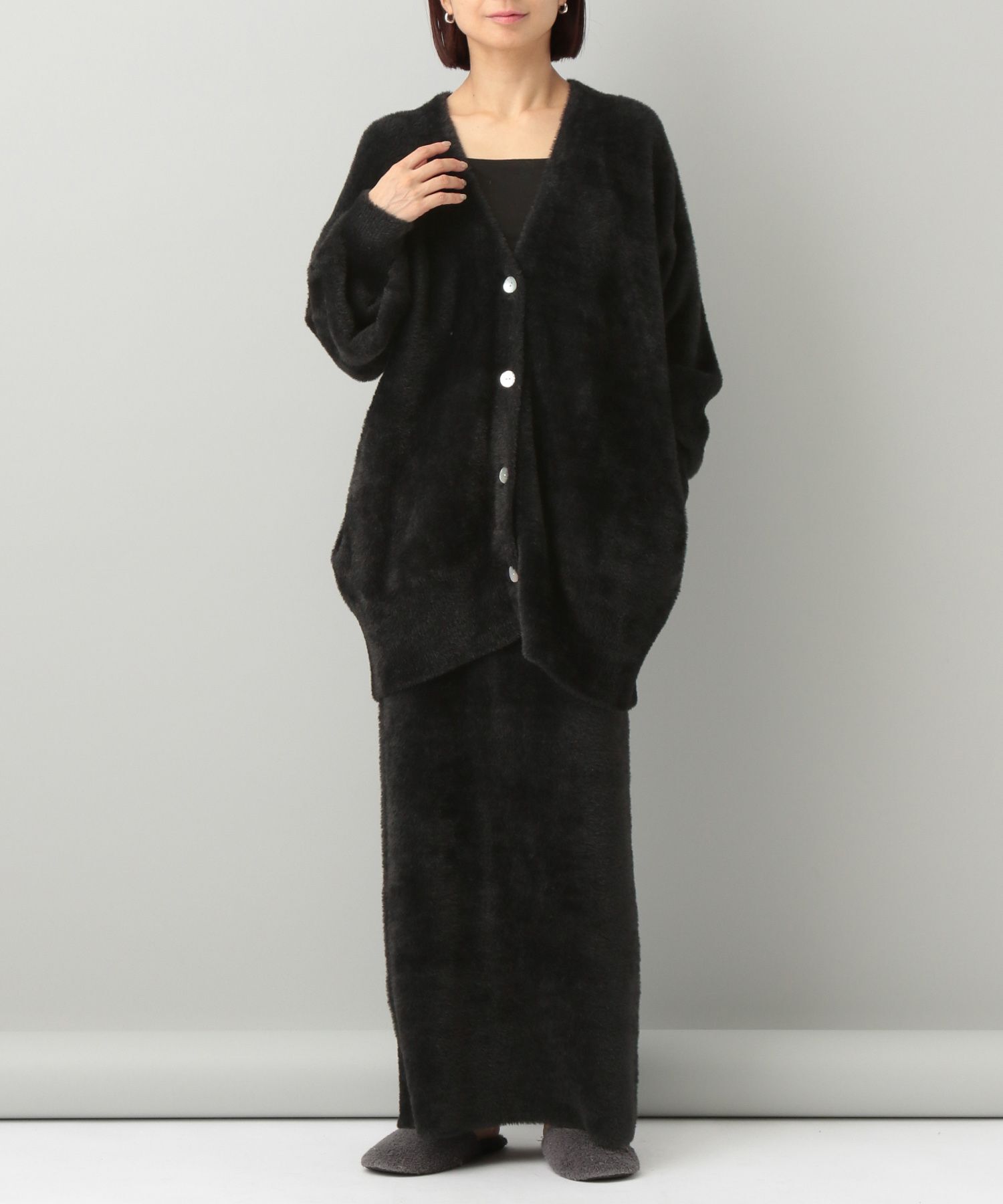 A part by 「【e/rm・セットアップ対応】ウォームニットシャギーカーディガン」|カーディガン|