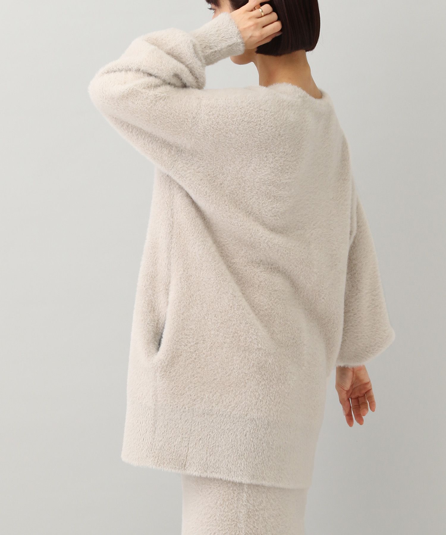 A part by 「【e/rm・セットアップ対応】ウォームニットシャギーカーディガン」|カーディガン|