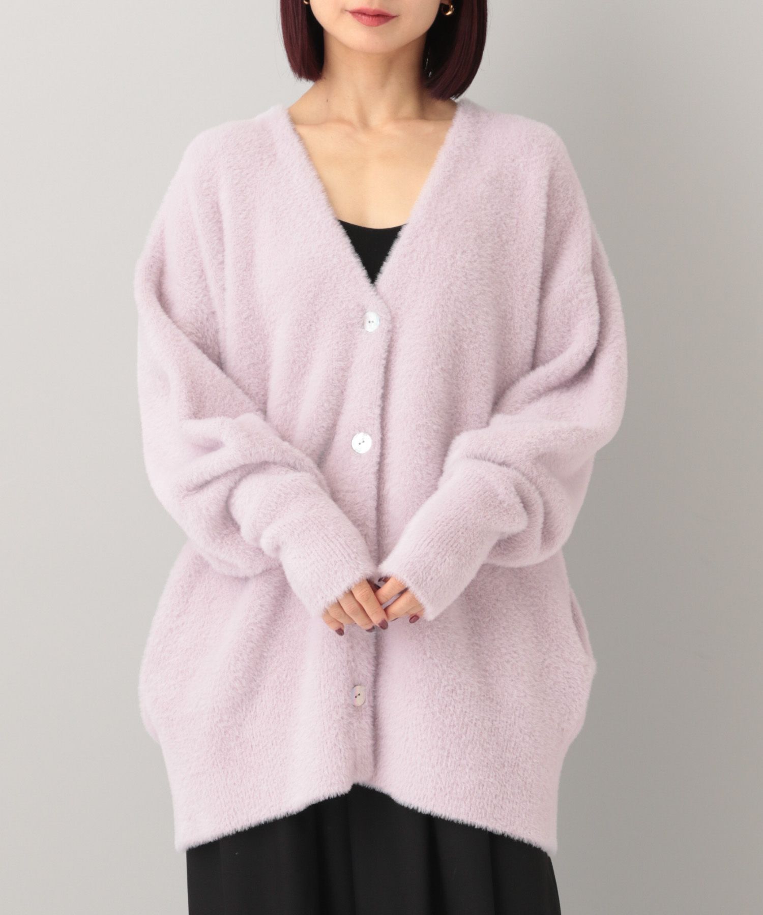 A part by 「【e/rm・セットアップ対応】ウォームニットシャギーカーディガン」|カーディガン|
