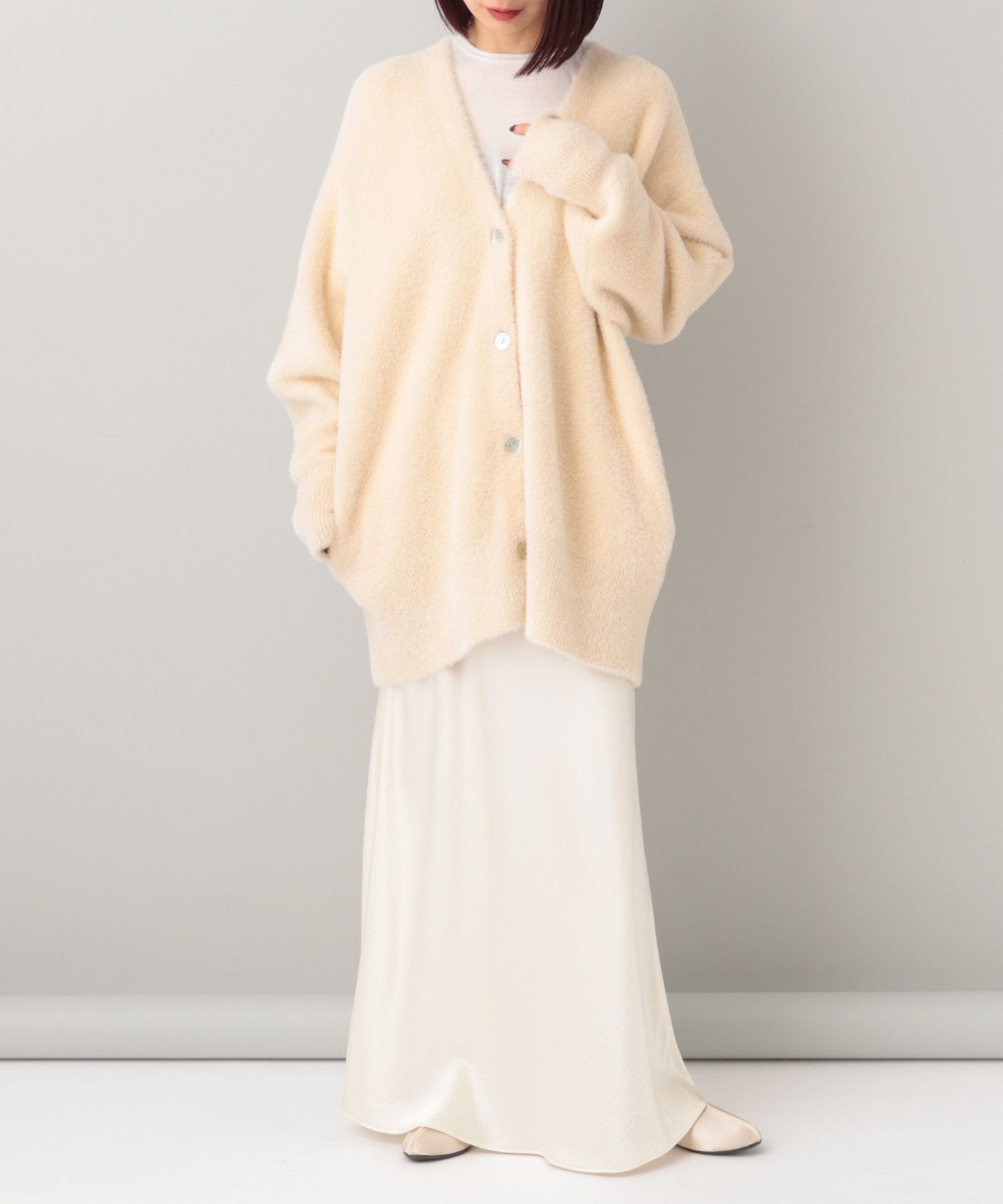 A part by 「【e/rm・セットアップ対応】ウォームニットシャギーカーディガン」|カーディガン|