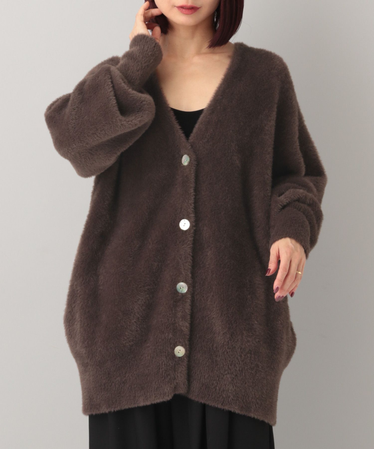 A part by 「【e/rm・セットアップ対応】ウォームニットシャギーカーディガン」|カーディガン|