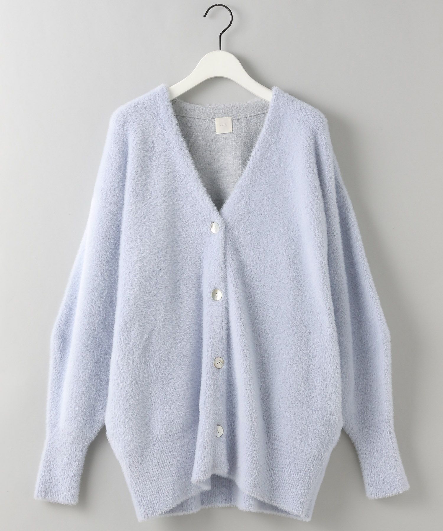 A part by 「【e/rm・セットアップ対応】ウォームニットシャギーカーディガン」|カーディガン|ライトブルー