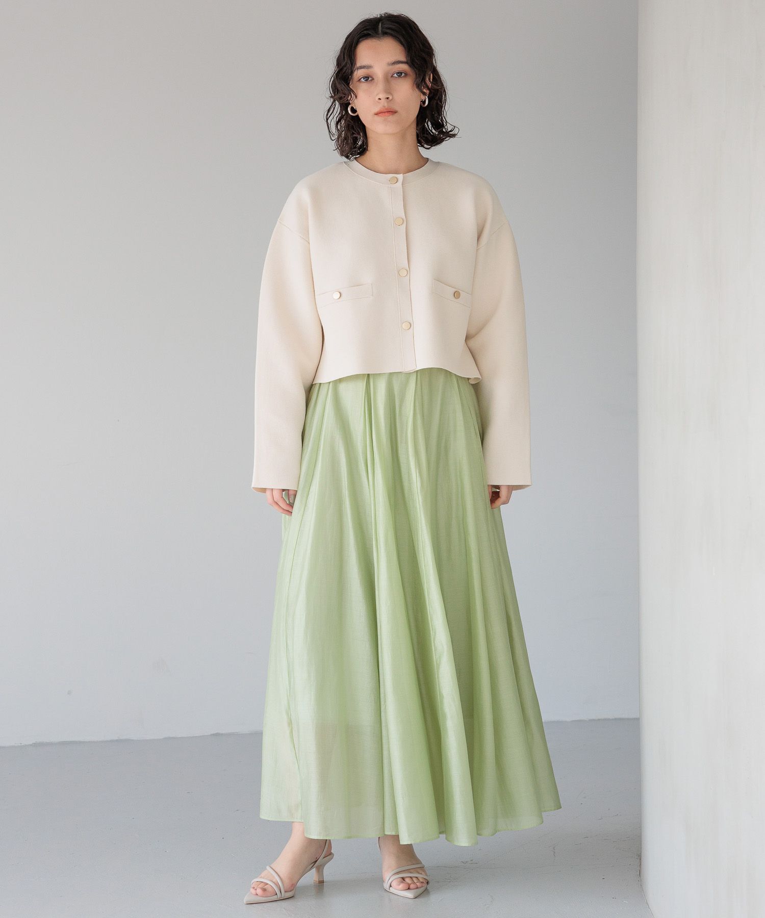 A part by 「スポンディッシュキンボタンクルーカーディガン」|ニット・セーター|