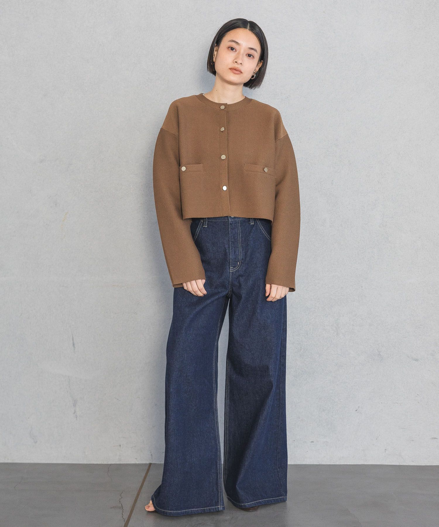 A part by 「スポンディッシュキンボタンクルーカーディガン」|ニット・セーター|