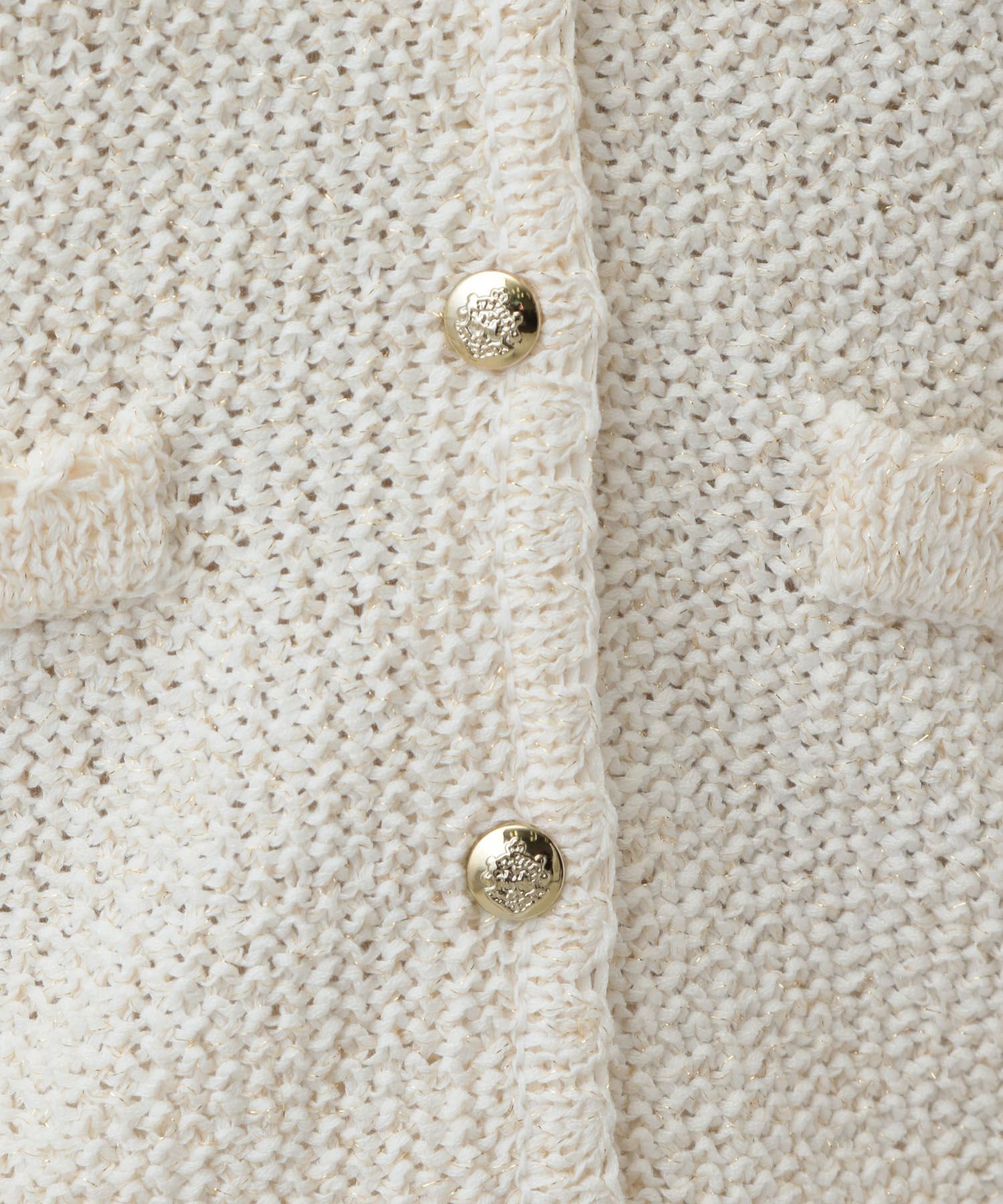 A part by 「ラメツィードニットカーディガン_半袖」|ニット・セーター|