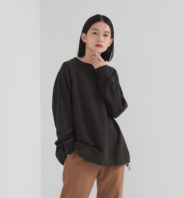 collex「【手洗い可】裏起毛Aラインスウェットプルオーバー」|スウェット・ジャージ|ブラック系その他1