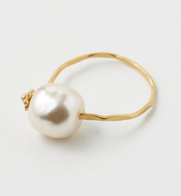 collex「【Ljud】 ガラスパールリングSNOW」|リング|