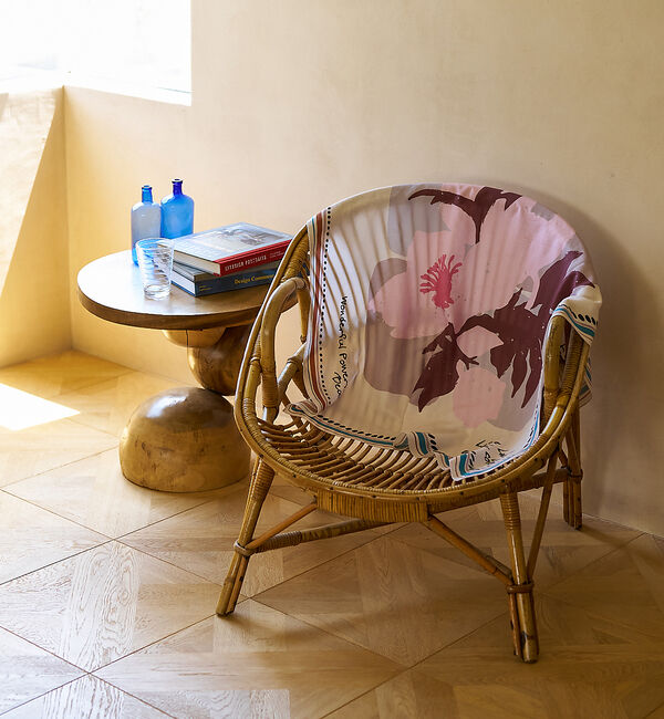 collex「ボタニカルプリント　大判ストール」|バンダナ・スカーフ|ピンク