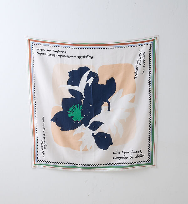 collex「ボタニカルプリント　大判ストール」|バンダナ・スカーフ|