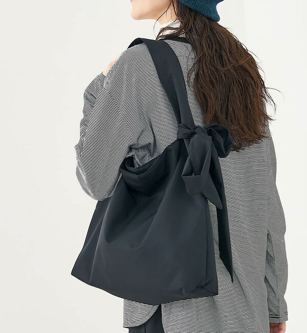 collex「【WEB限定】リボンワンハンドルバッグ」|トートバッグ|ブラック