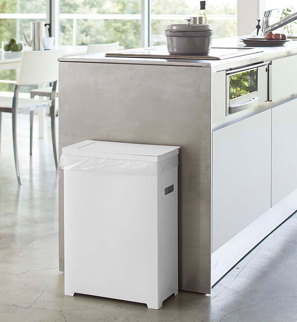 collex「【tower/タワー】スリムゴミ箱 蓋付き 45L対応 分別可能 省スペース」|その他|