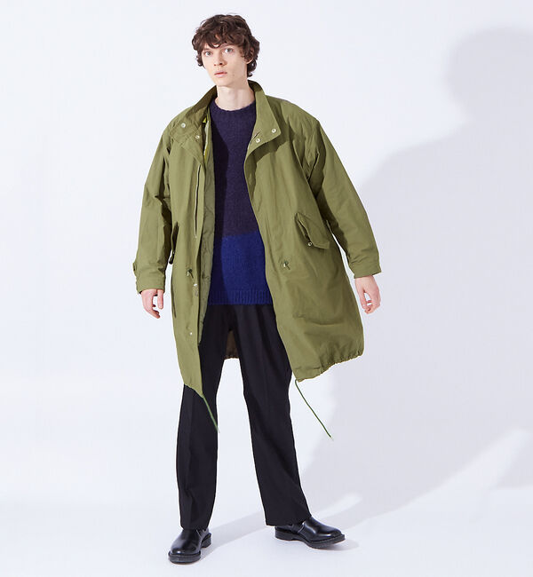 ABAHOUSE「【M-65】スタンドカラー モッズコート【ライナー付】」|ミリタリー・モッズコート|
