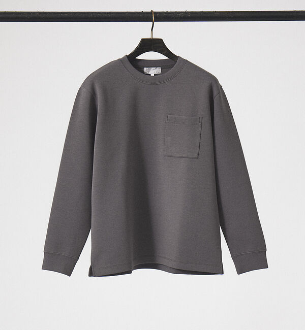 ABAHOUSE「シルキー ダンボール プルオーバー」|スウェット・ジャージ|チャコールグレー