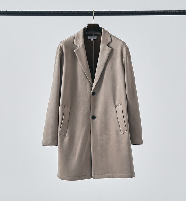 ABAHOUSE「【ネオスエード】ポンチ チェスターコート / ハーフコート」|その他|モカ