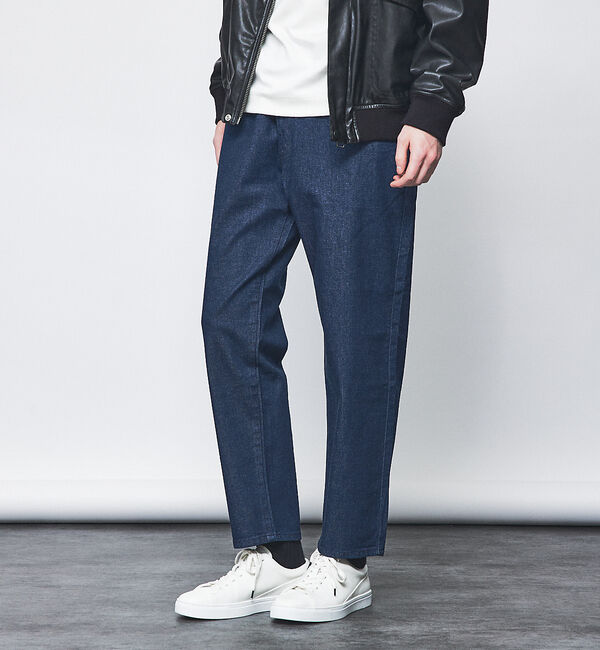 ABAHOUSE「【Lee】XS～XXLまでこれ一本でカバー フリーサイズ すっきりテーパードパン」|その他|ダークネイビー