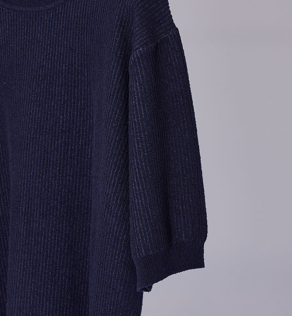 ABAHOUSE「【2024新色】針抜きプレーティング ニットTシャツ」|Tシャツ・カットソー|