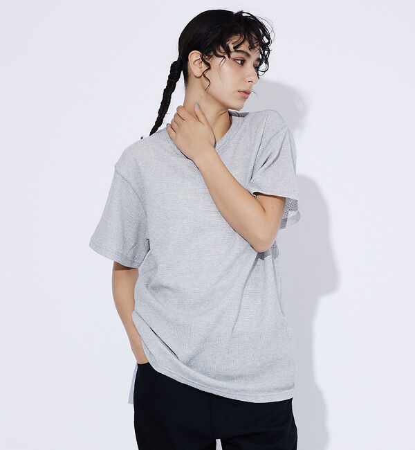 ABAHOUSE「【JEMORGAN LONG JOHNS/ジェーイーモーガンロングジョーンズ】T」|Tシャツ・カットソー|グレー