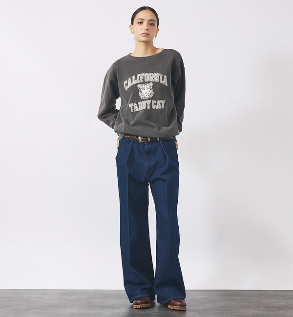 ABAHOUSE「【MIXTA/ミクスタ】TABBY CAT CREW NECK SWEAT /M」|スウェット・ジャージ|