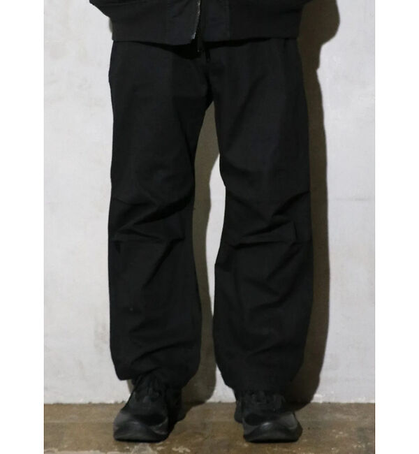 ABAHOUSE「【MADE IN STANDARD】FATIGUE UNIFORM PANTS/」|カーゴ|ブラック