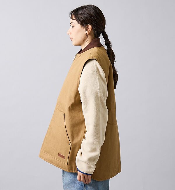 ABAHOUSE「【POLER/ポーラー】DUCK CANVAS VEST/中綿/ユニセックス【W」|ベスト・ジレ|