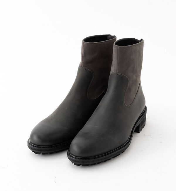 alfredoBANNISTER「ベロア切替 ペコスブーツ」|ショートブーツ|