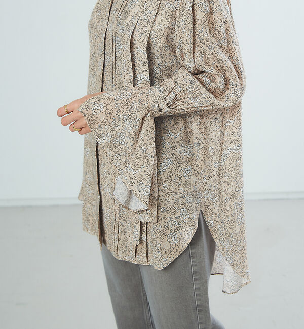 Rouge vif「フラワーボリュームスリーブブラウス」|シャツ・ブラウス|