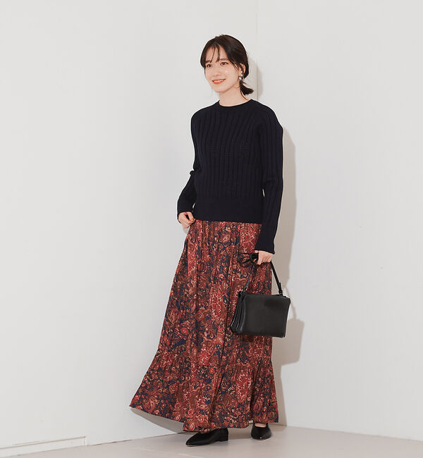 Rouge vif「ミドルゲージアイレットニット」|ニット・セーター|