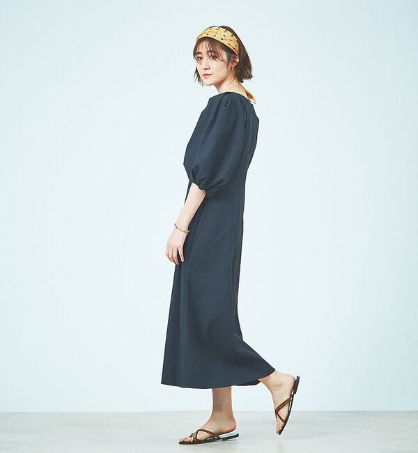 Rouge vif「ボリュームスリーブシェルタリングワンピース」|ワンピース|