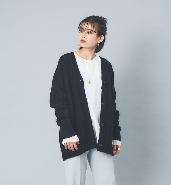 Rouge vif「ケーブルニットカーデ」|カーディガン|