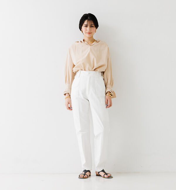 Rouge vif「【一部店舗限定】スリーブデザインスキッパーブラウス」|シャツ・ブラウス|