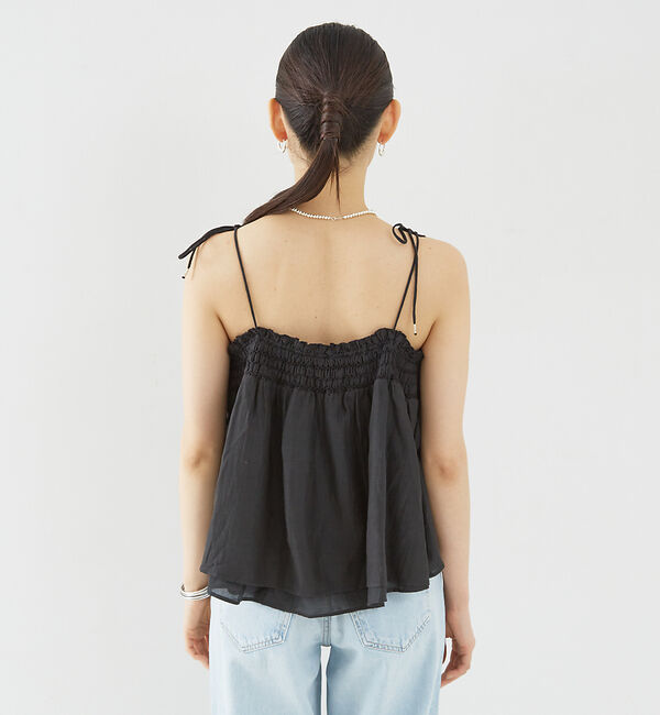 Rouge vif「ボイルスモッキングキャミソール」|キャミソール|