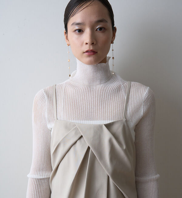 Rouge vif「【一部店舗限定】【2点セット】シングルジャケット&times;キャミワンピSET」|ノーカラージャケット|