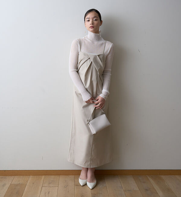 Rouge vif「【一部店舗限定】【2点セット】シングルジャケット&times;キャミワンピSET」|ノーカラージャケット|