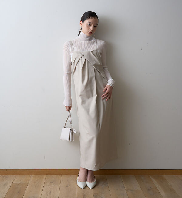 Rouge vif「【一部店舗限定】【2点セット】シングルジャケット&times;キャミワンピSET」|ノーカラージャケット|