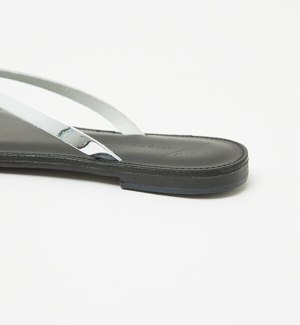 Rouge vif「【NICOLAS LAINAS/ニコラスライナス】レザーメタリックトングサンダル」|サンダル|