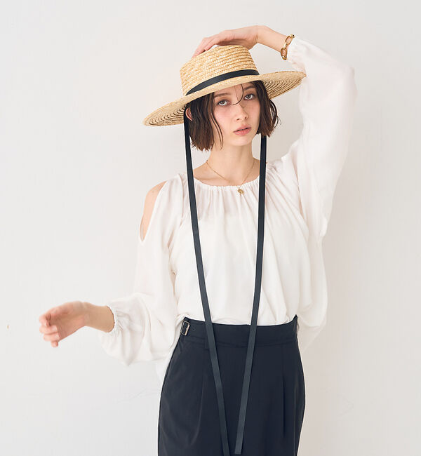 Rouge vif「【一部店舗限定】オープンショルダーブラウス」|シャツ・ブラウス|