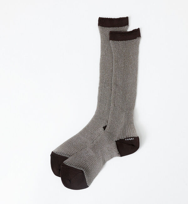 Rouge vif「【YUQRI/ユクリ】Brinkley/靴下/シアー/ラメ/ギフト【WEB限定】」|ソックス|ゴールド