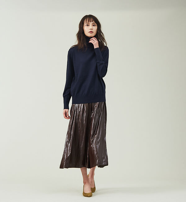 qualite「【セットアップ対応】グロッシーサテンドレープパンツ」|その他|