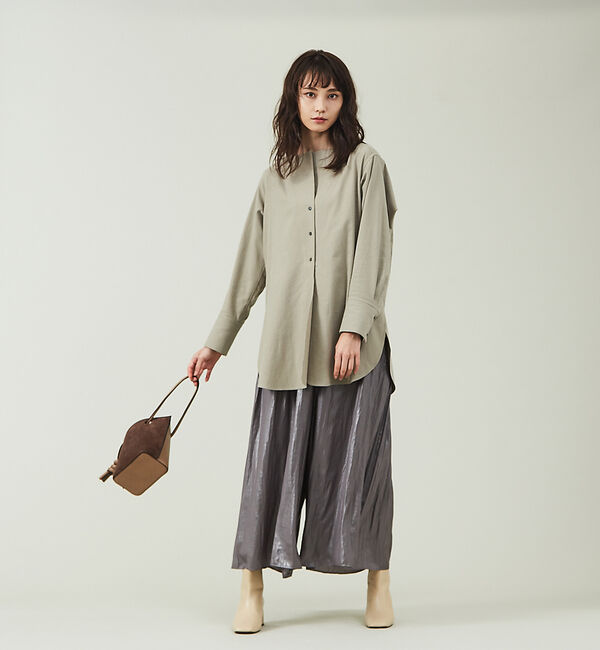 qualite「【セットアップ対応】グロッシーサテンドレープパンツ」|その他|