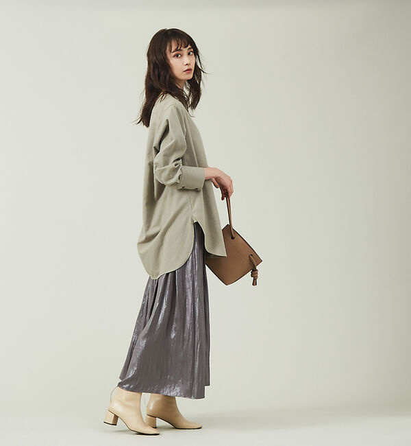 qualite「【セットアップ対応】グロッシーサテンドレープパンツ」|その他|