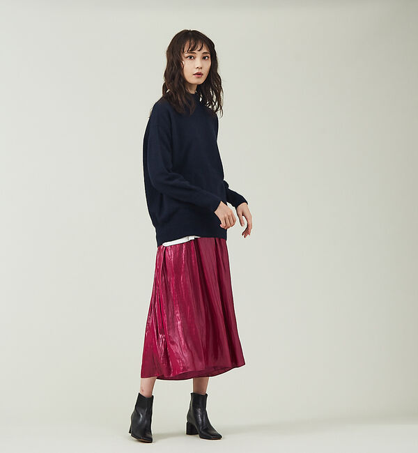 qualite「【セットアップ対応】グロッシーサテンドレープパンツ」|その他|